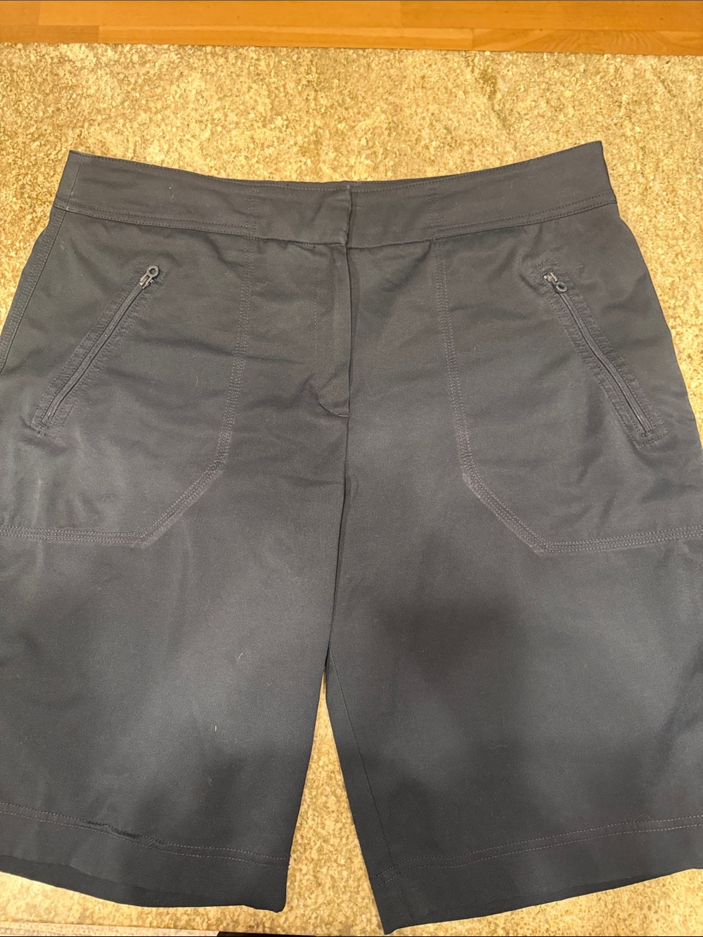 Women's  Tail Golf Navy Performance Zip-Pocket Shorts